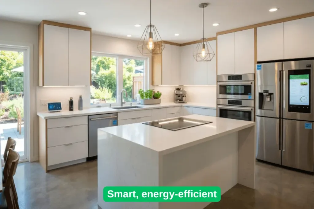 kitchen design Palo Alto with energy efficient appliances modern kitchen design Palo Alto with energy efficient appliances, smart features, and clean layout