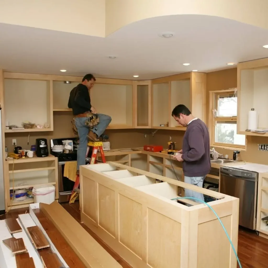 Kitchen Remodeling in Palo Alto, CA kitchen renovation Palo Alto contractors installing custom cabinets