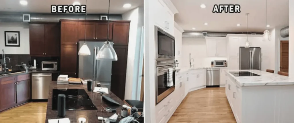 before and after results of kitchen remodel Kitchen remodeling before and after - Kitchen Craft