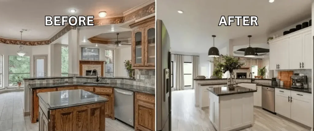 Kitchen Remodeling Sunnyvale, CA Kitchen remodel before and after images - Kitchen Craft